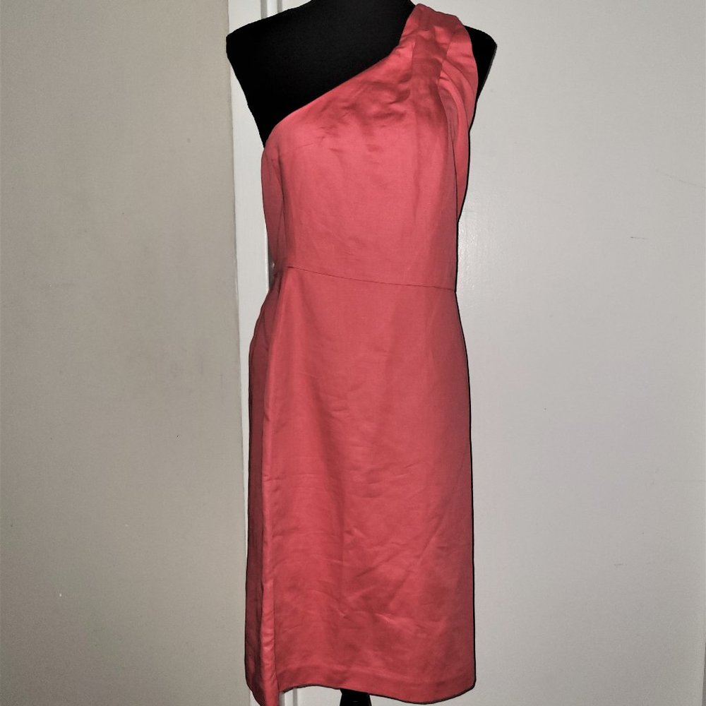 Banana Republic Coral 1-Shoulder Dress - 4